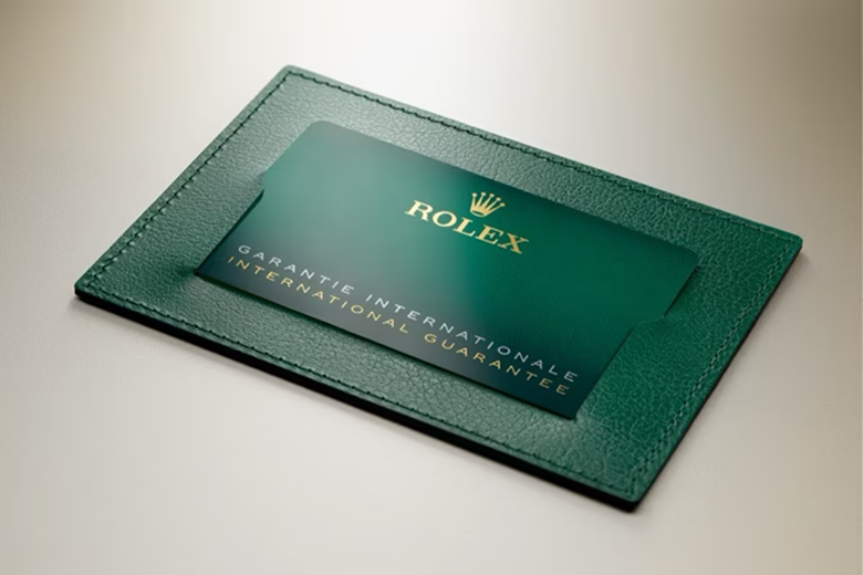Rolex guarantee card portrait